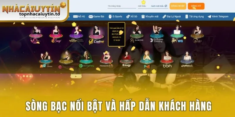 Sòng bạc nổi bật và hấp dẫn khách hàng