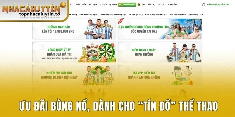 Ưu đãi bùng nổ, dành cho các “tín đồ” cá cược thể thao