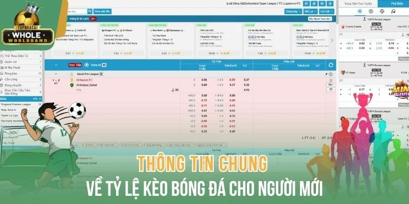 Thông tin chung về tỷ lệ kèo bóng đá cho người mới